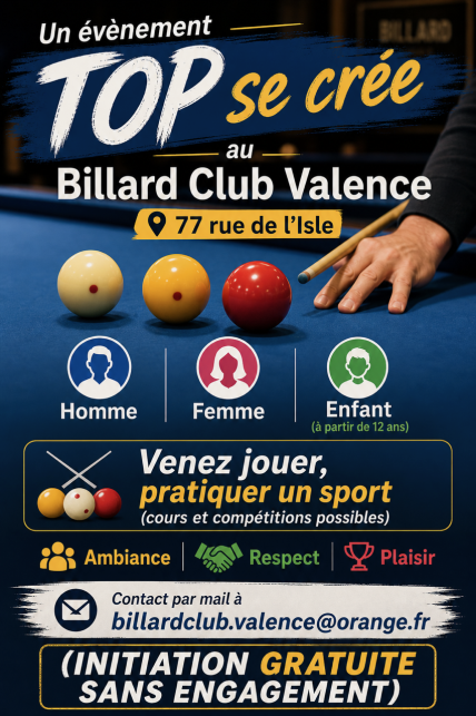 Valence Billard Club - Evènement